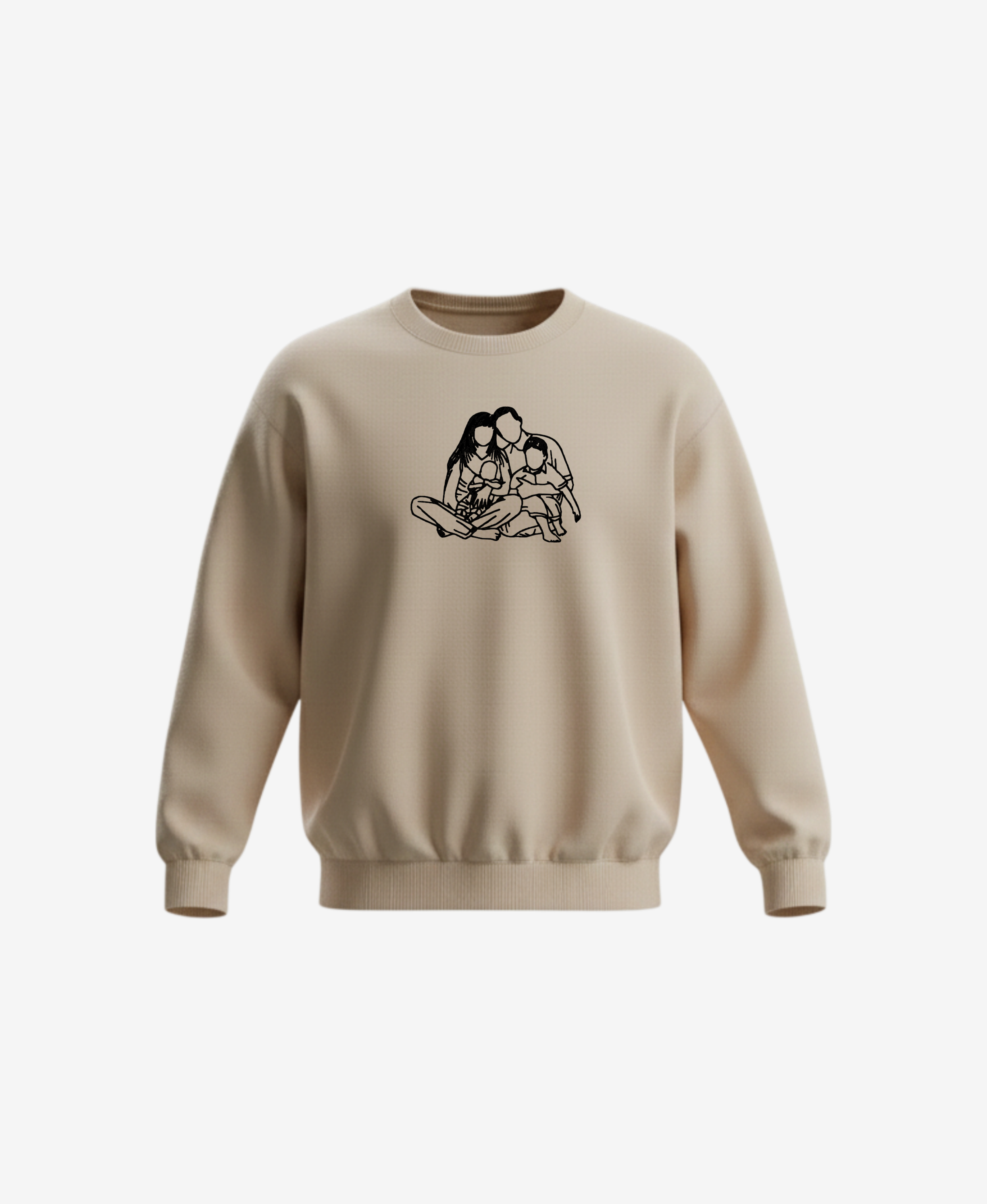 Mikina s výšivkou vlastní fotky - bez kapuce