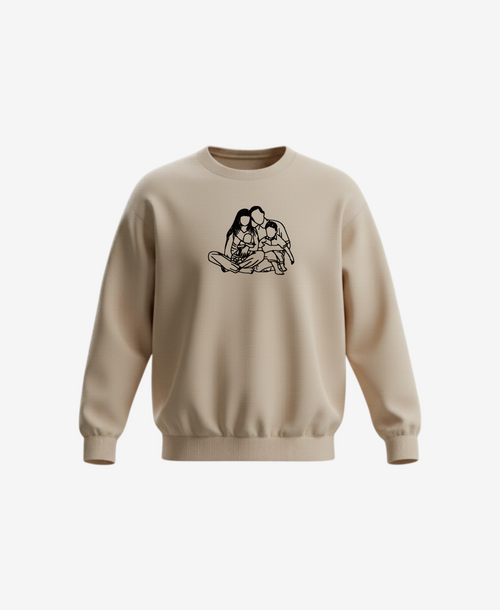 Mikina s výšivkou vlastní fotky - bez kapuce