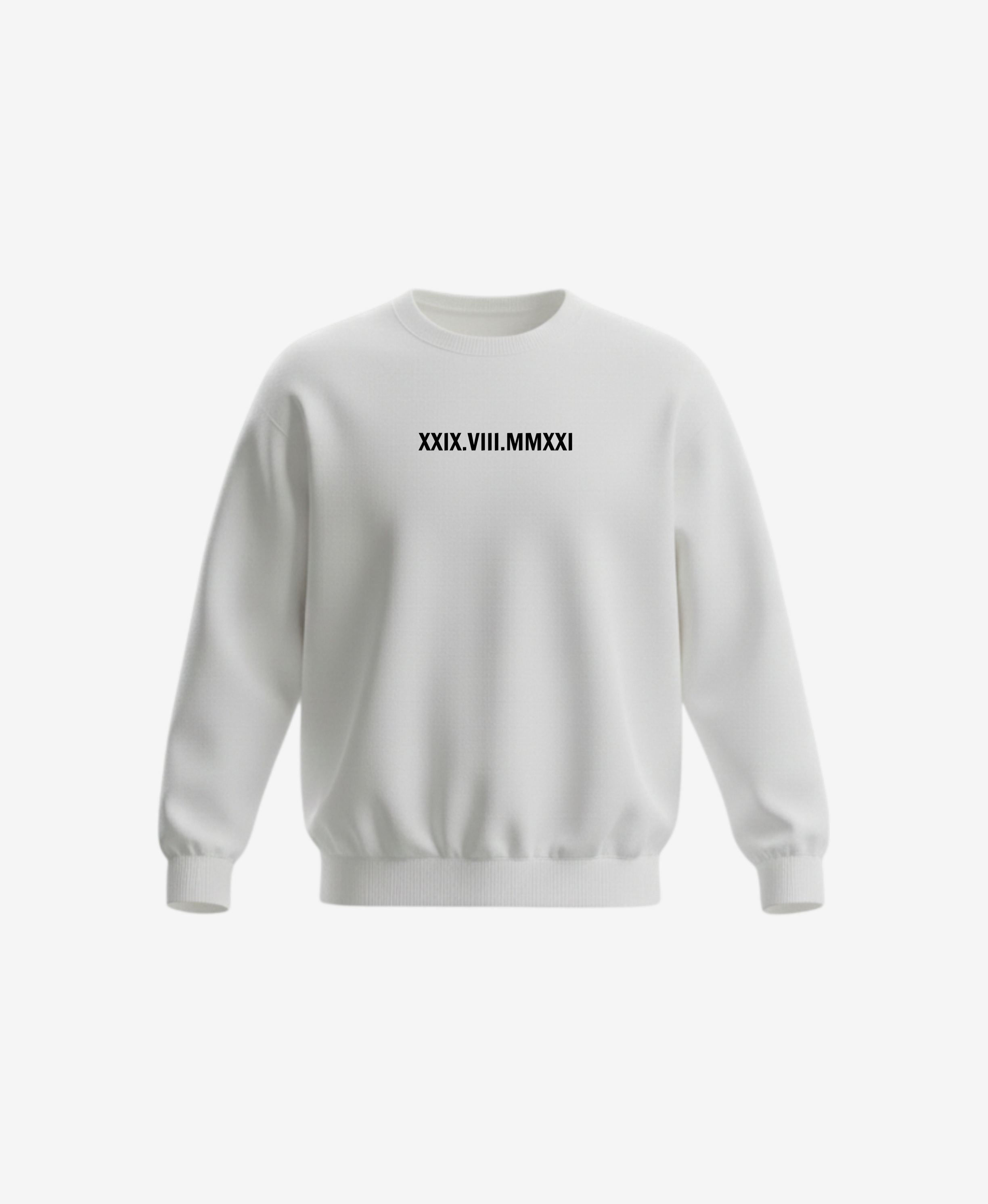 Mikina s výšivkou vlastního textu - bez kapuce