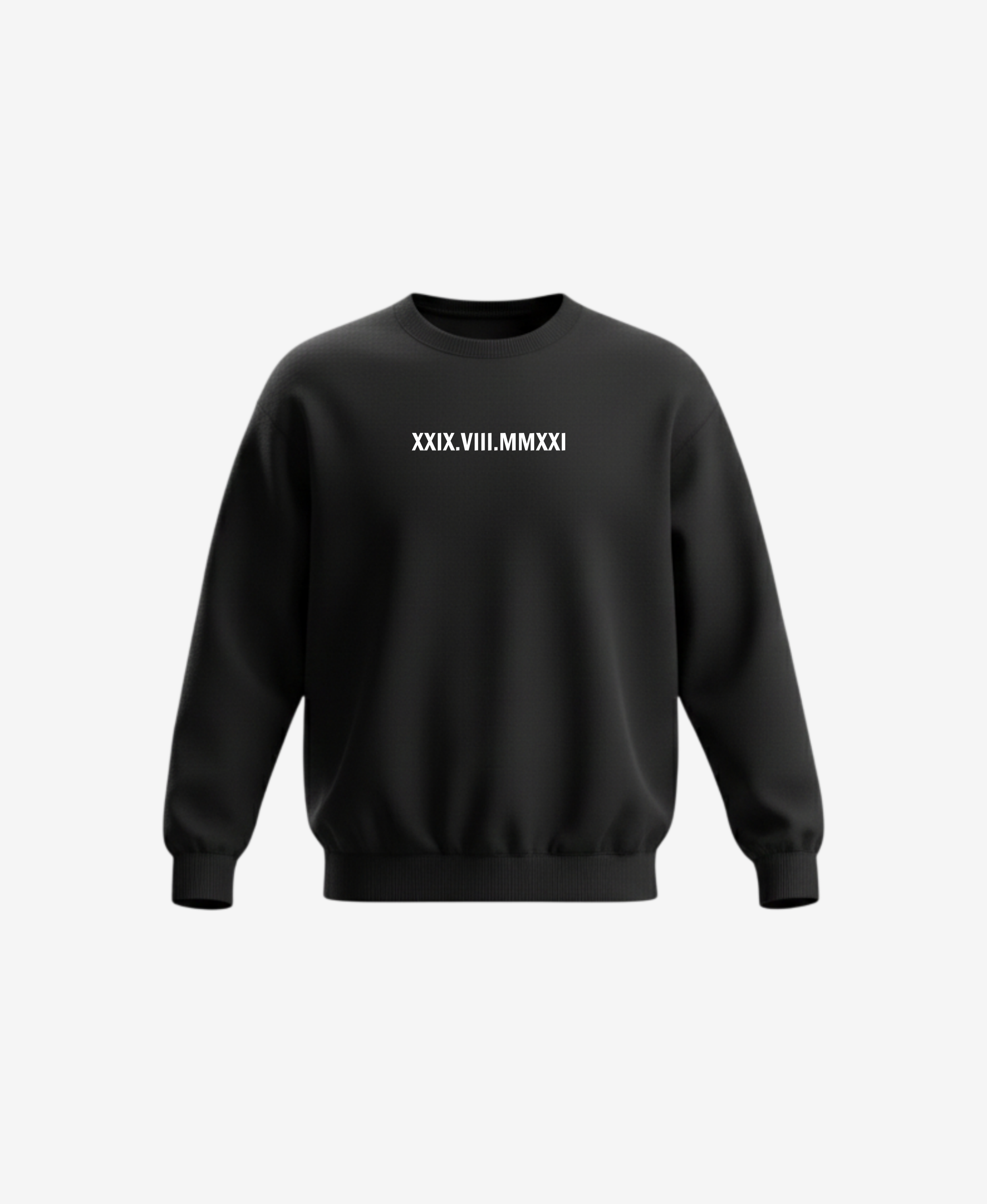 Mikina s výšivkou vlastního textu - bez kapuce