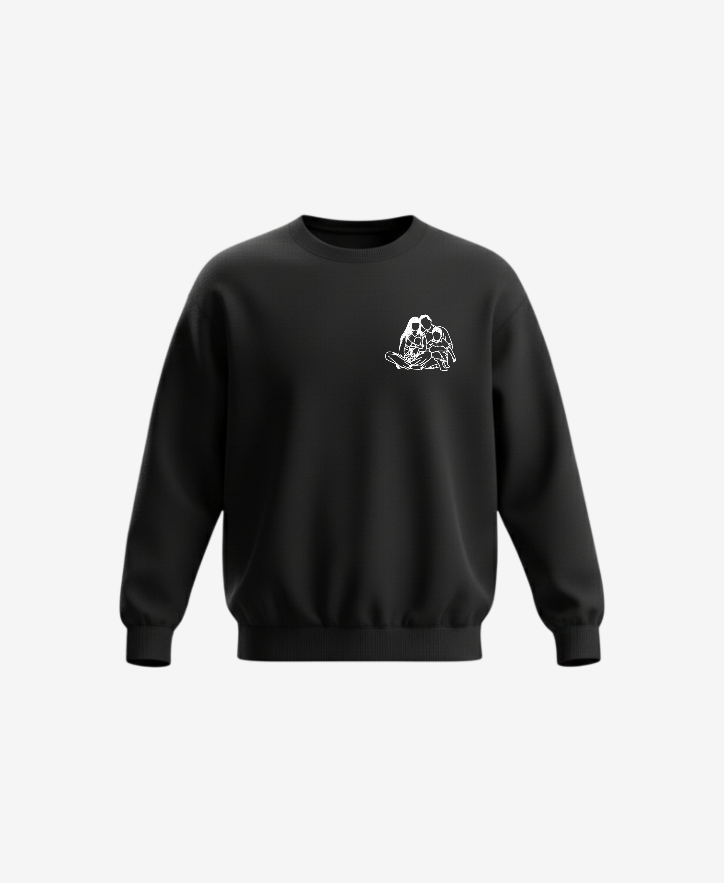 Mikina s výšivkou vlastní fotky - bez kapuce