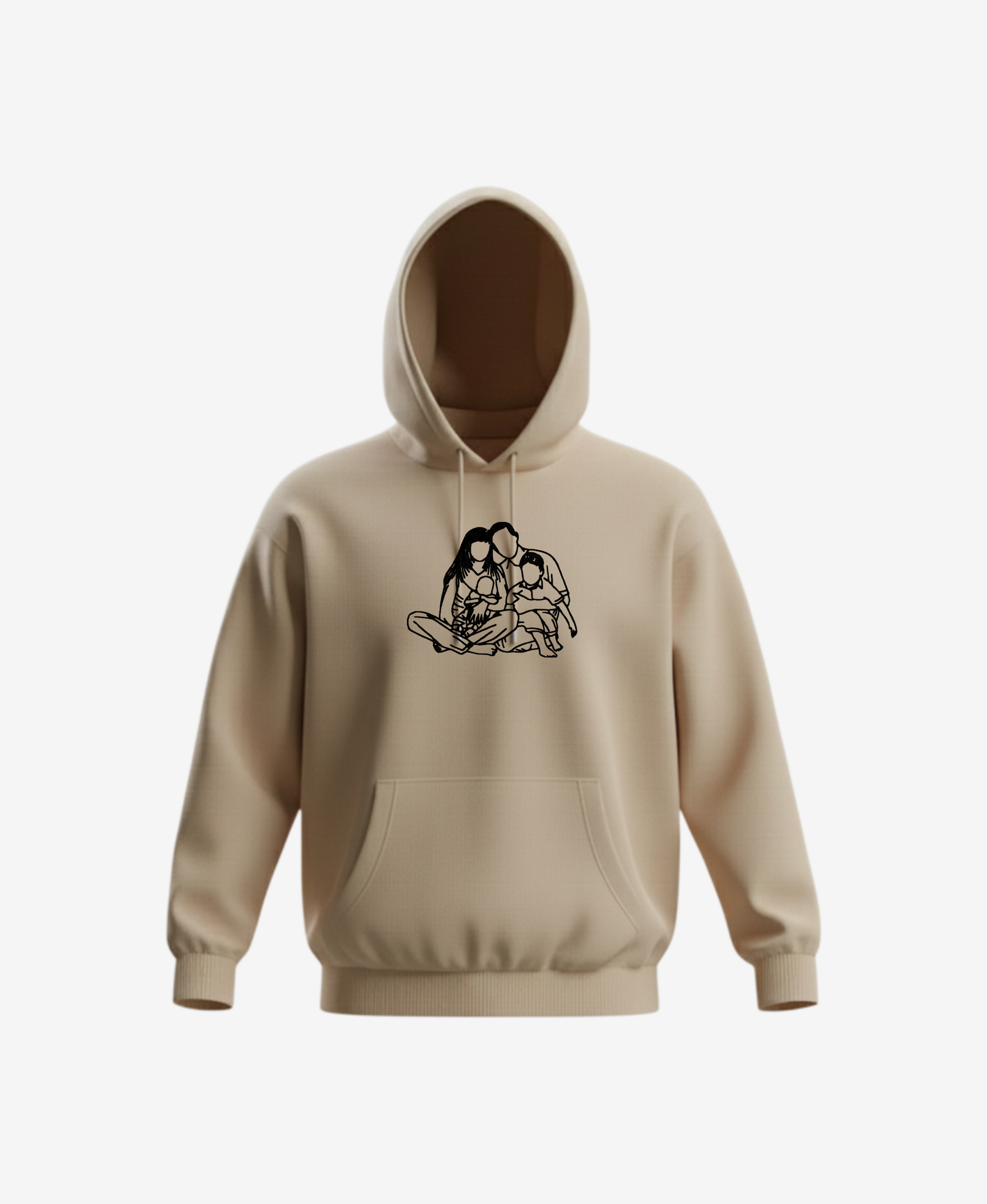 Mikina s výšivkou vlastní fotky - s kapucí