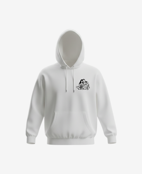 Mikina s výšivkou vlastní fotky - s kapucí