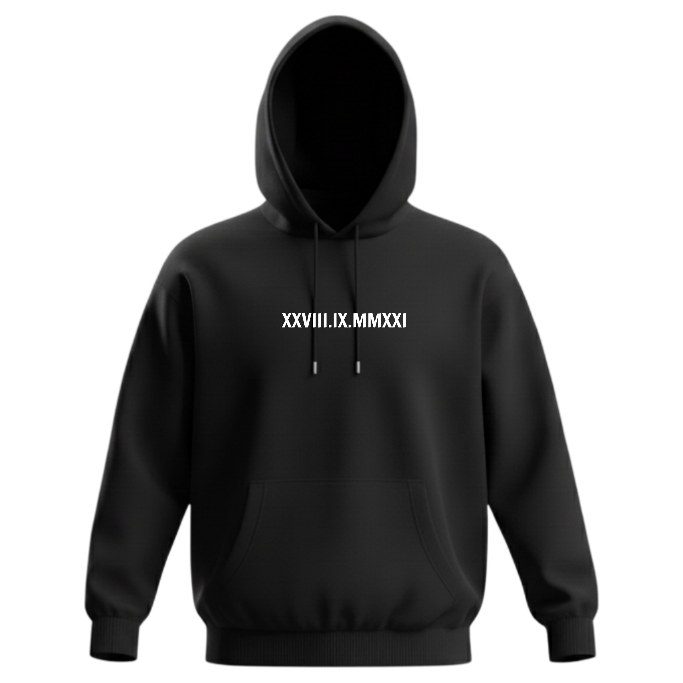 Mikina s výšivkou vlastního textu - s kapucí