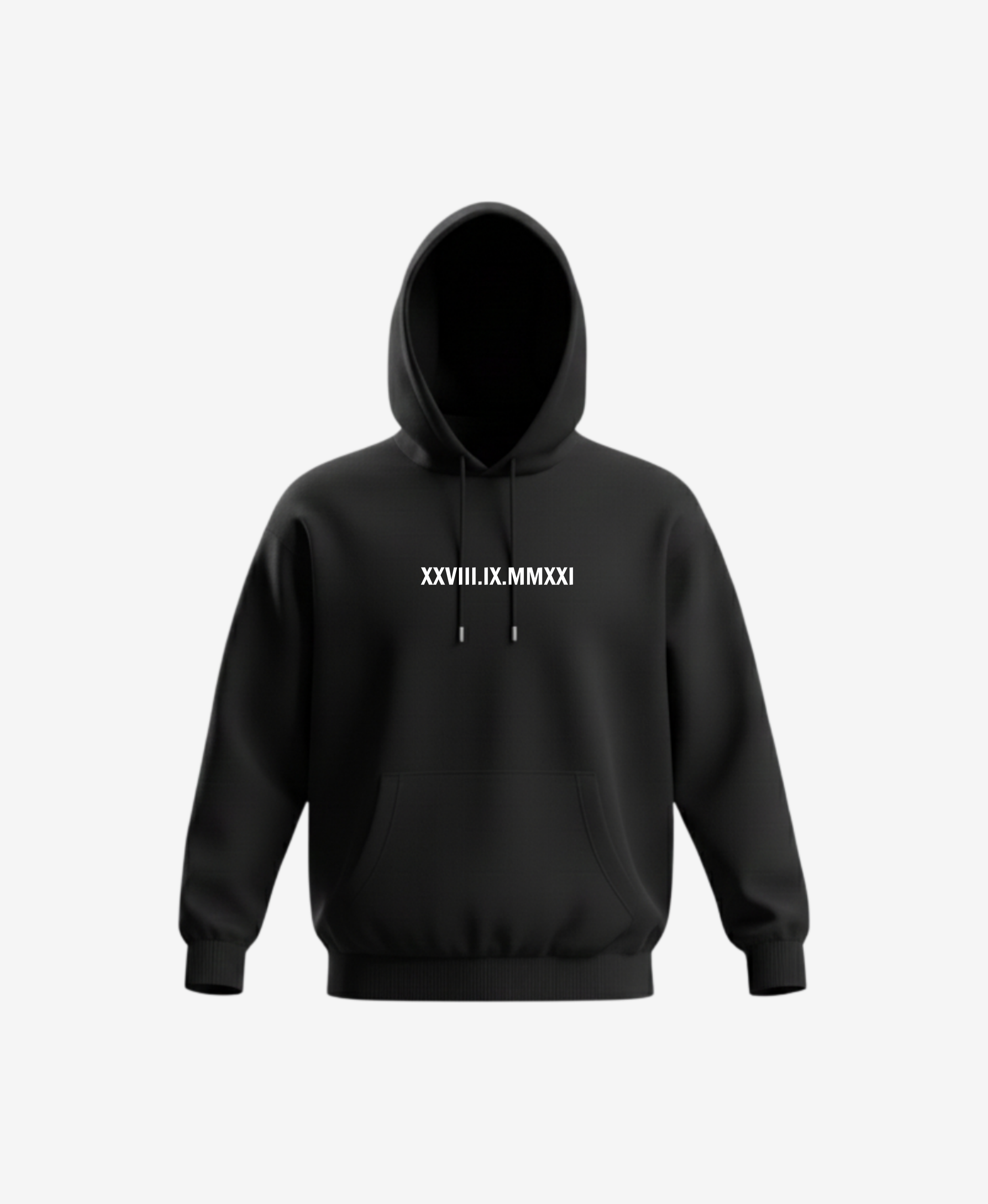 Mikina s výšivkou vlastního textu - s kapucí