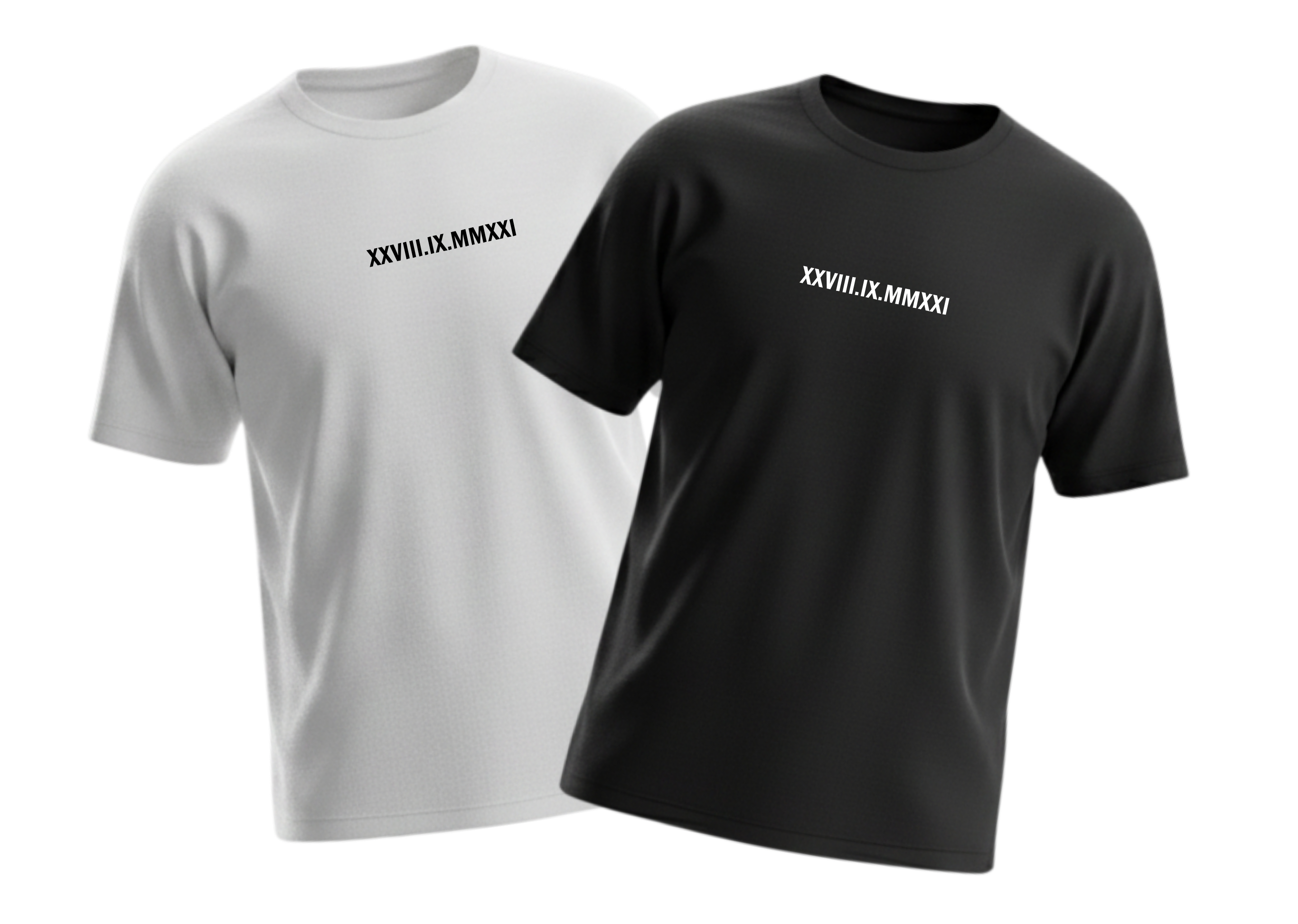 Párová trička s výšivkou vlastího textu